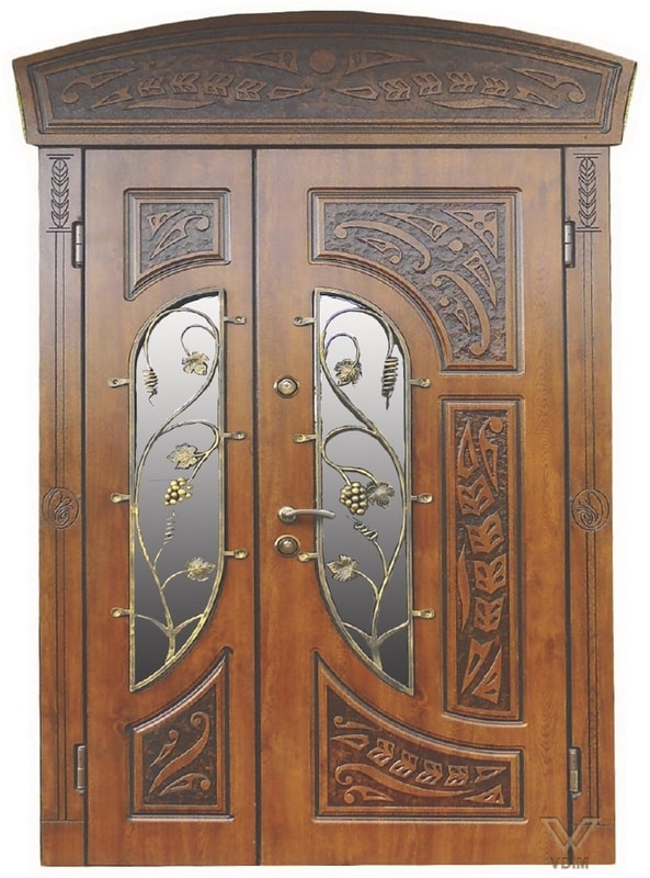 Двері двополі. З карнізом